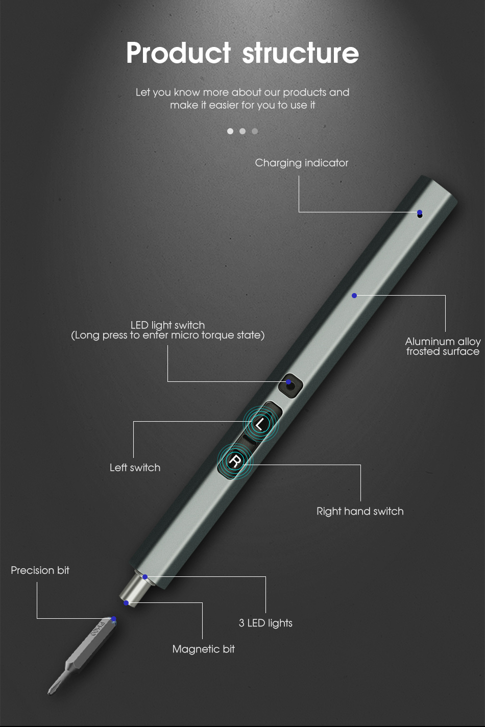 KEITHERN jeu de tournevis électriques multifonctions Kit de précision avec embouts métalliques outil électrique domestique de réparation professionnel