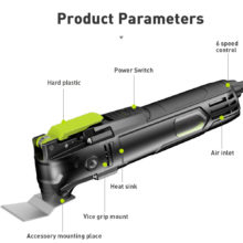 Outil oscillant électrique multifonction 500W, scie à vitesse Variable avec accessoires, décoration de la maison, rénovation 5 °