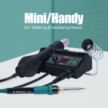 YIHUA 882D – Station de soudage multifonctionnelle 2 en 1, fer à souder, pistolet à Air chaud, Station de travail de soudage, outils de réparation de téléphones