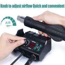 YIHUA 882D – Station de soudage multifonctionnelle 2 en 1, fer à souder, pistolet à Air chaud, Station de travail de soudage, outils de réparation de téléphones