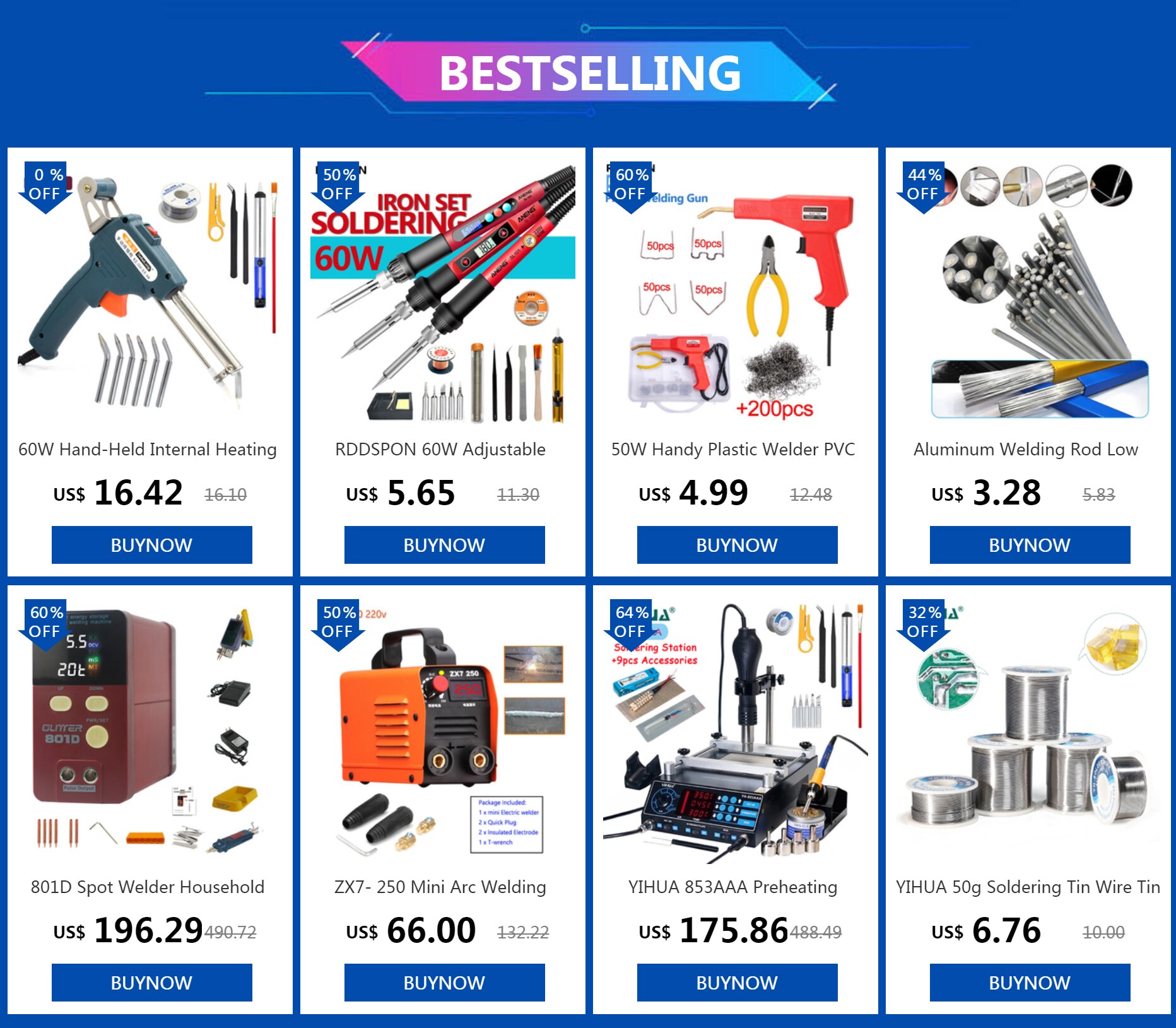 YIHUA 882D – Station de soudage multifonctionnelle 2 en 1, fer à souder, pistolet à Air chaud, Station de travail de soudage, outils de réparation de téléphones
