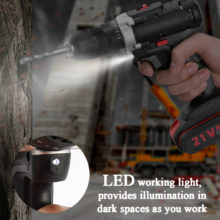 Perceuse sans fil à Impact électrique 21V/36V, batterie au Lithium haute puissance, perceuse à main Rechargeable sans fil, outils électriques de bricolage à domicile