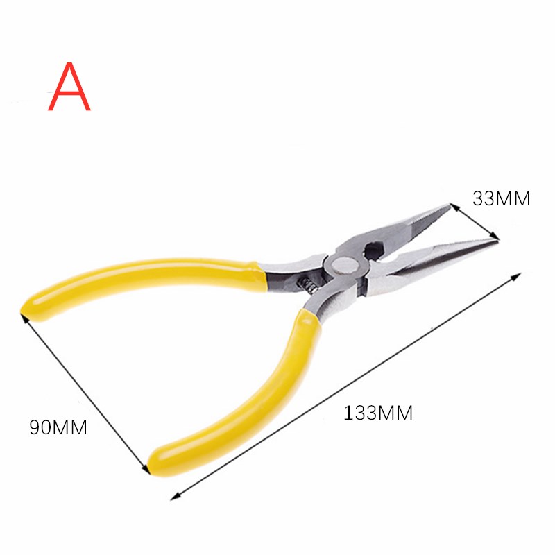 Pince à nez aiguille multifonctionnelle, 1 pièce, coupe-fil, pince à nez Long, fabrication de bijoux, outil de réparation de tuyaux industriels