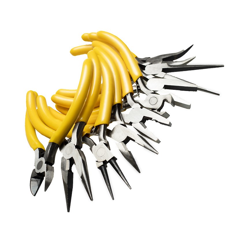 Pince à nez aiguille multifonctionnelle, 1 pièce, coupe-fil, pince à nez Long, fabrication de bijoux, outil de réparation de tuyaux industriels