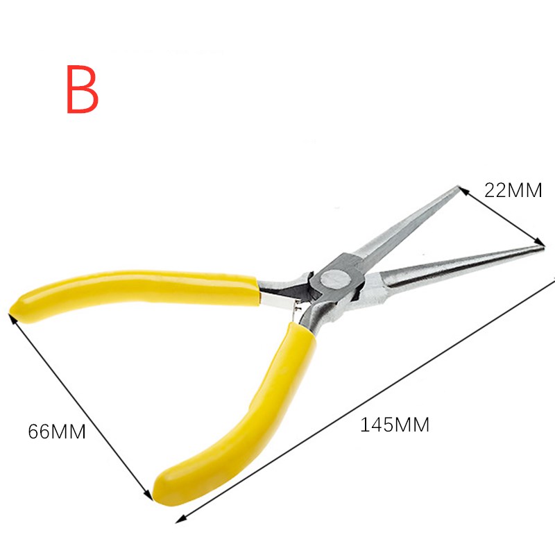 Pince à nez aiguille multifonctionnelle, 1 pièce, coupe-fil, pince à nez Long, fabrication de bijoux, outil de réparation de tuyaux industriels