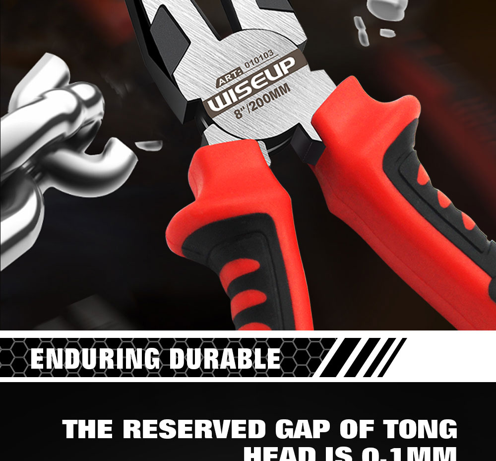 Wiseup 3 pièces Multi - fonction Universal biseauté pince à aiguilles outils de quincaillerie pince à coupure universelle Électricien