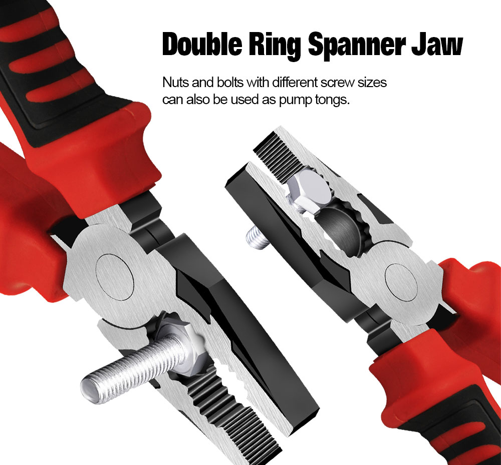 Wiseup 3 pièces Multi - fonction Universal biseauté pince à aiguilles outils de quincaillerie pince à coupure universelle Électricien