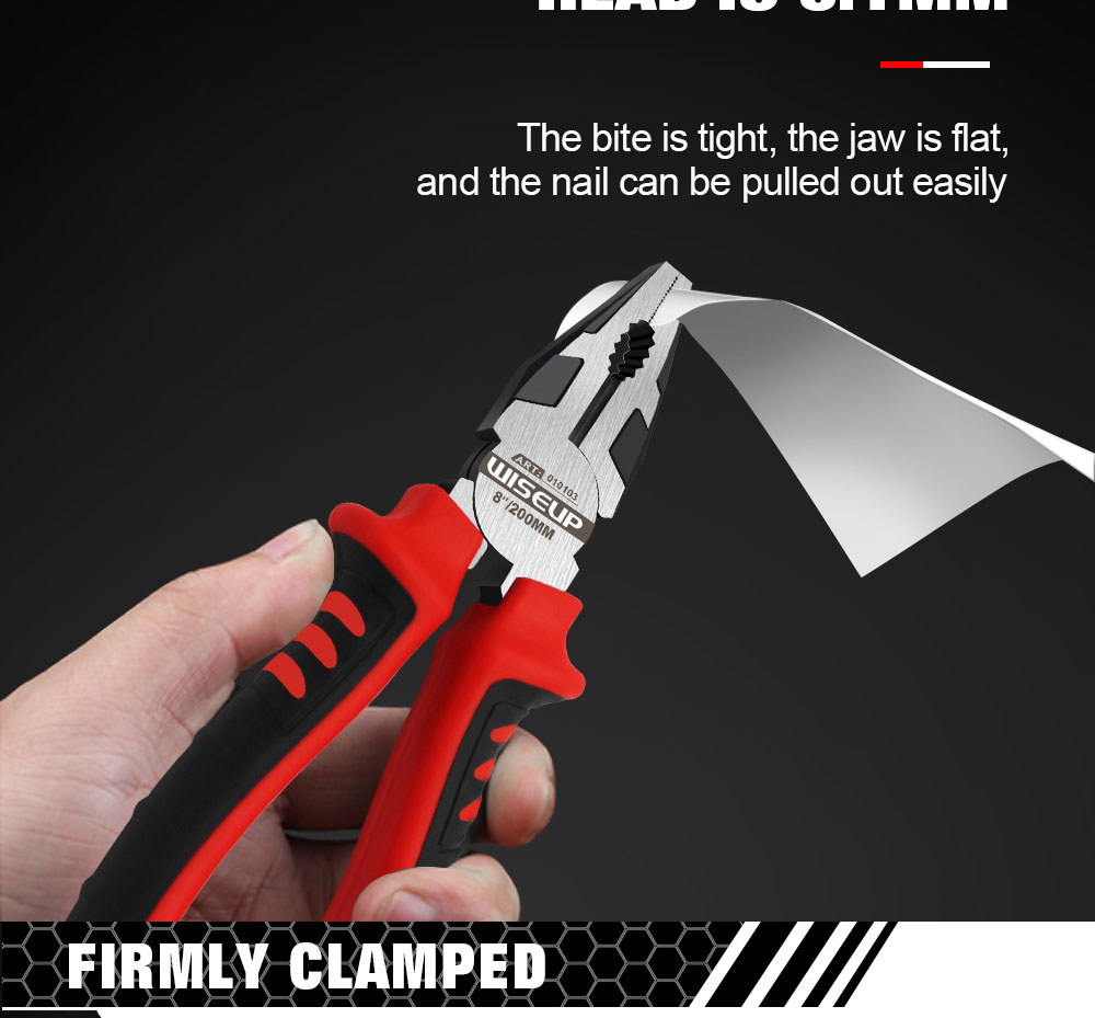 Wiseup 3 pièces Multi - fonction Universal biseauté pince à aiguilles outils de quincaillerie pince à coupure universelle Électricien