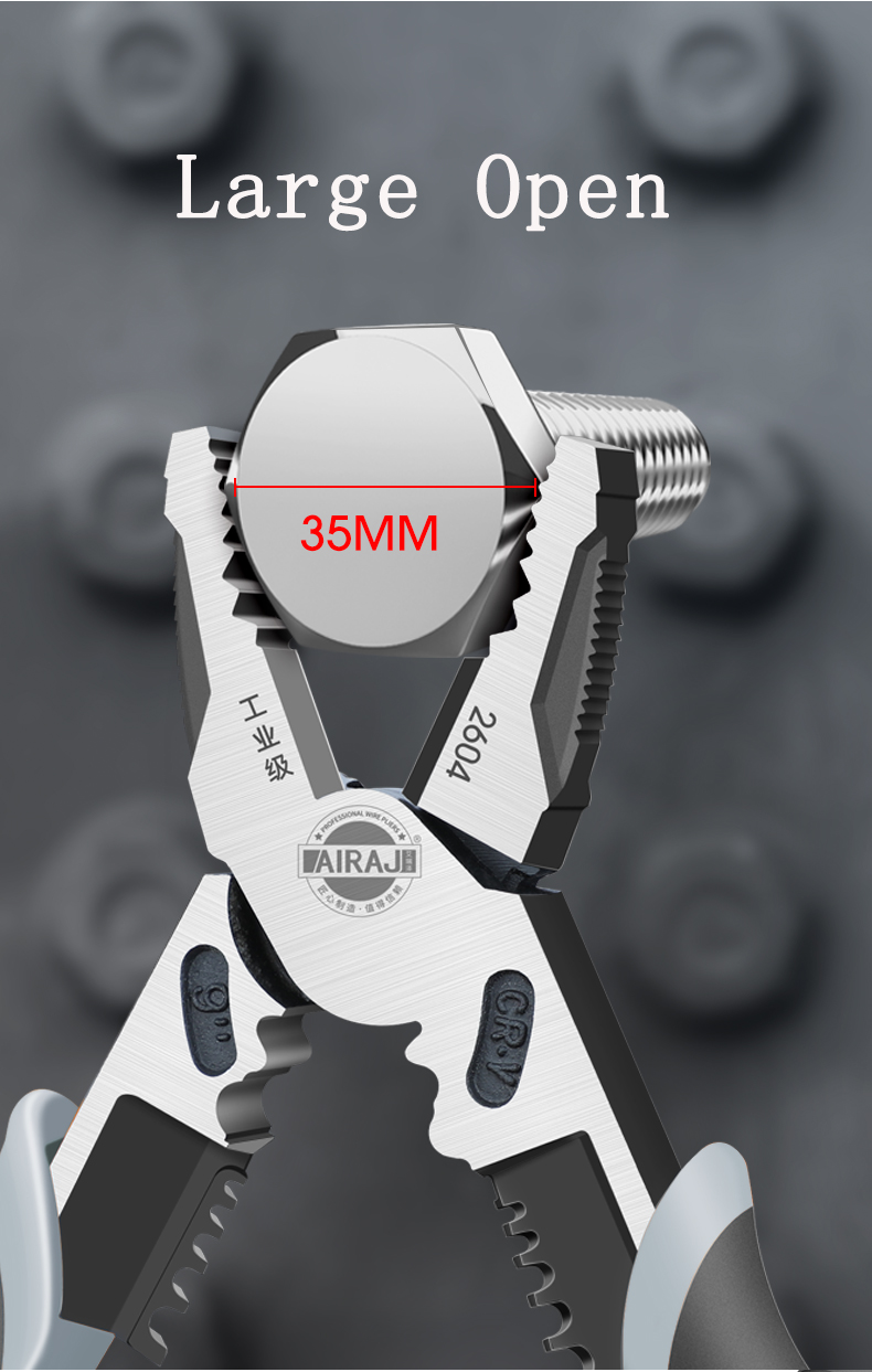 AIRAJ pince diagonale universelle multifonctionnelle pince nez aiguille outils de quincaillerie coupe-fil universel pince à fil électricien