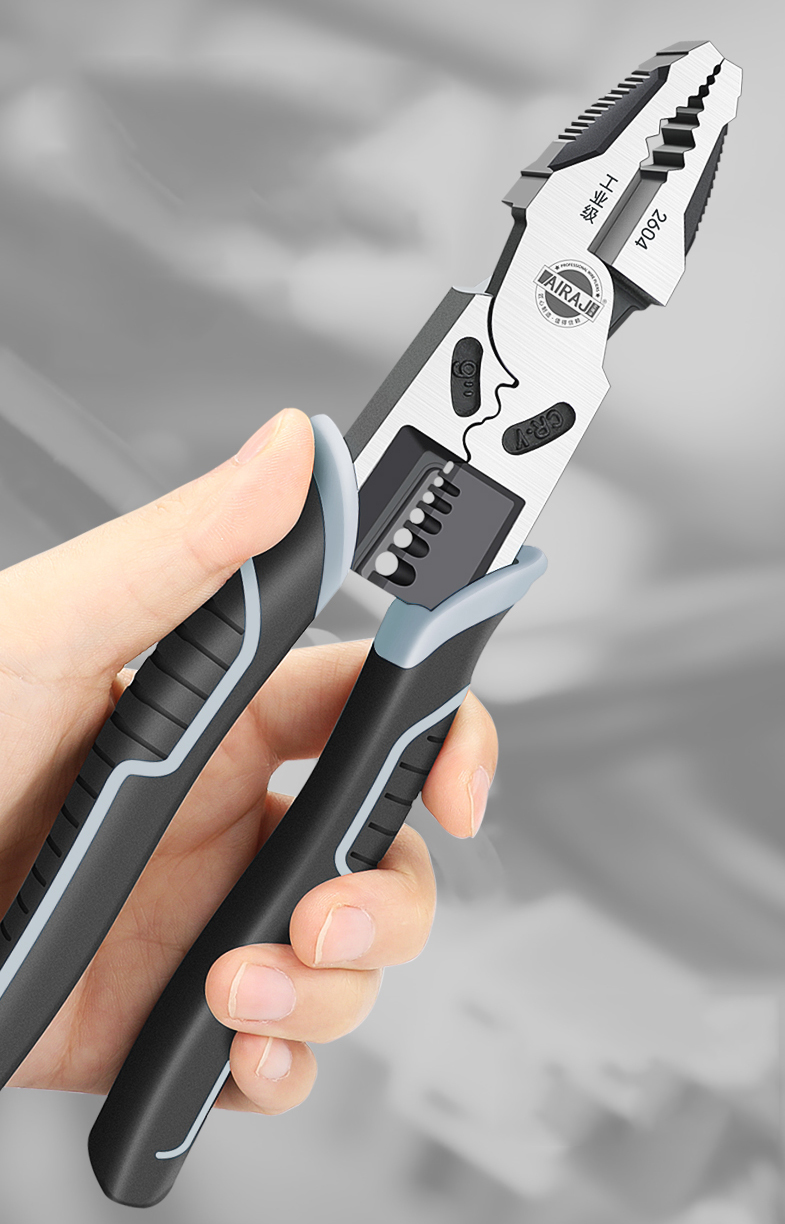 AIRAJ pince diagonale universelle multifonctionnelle pince nez aiguille outils de quincaillerie coupe-fil universel pince à fil électricien