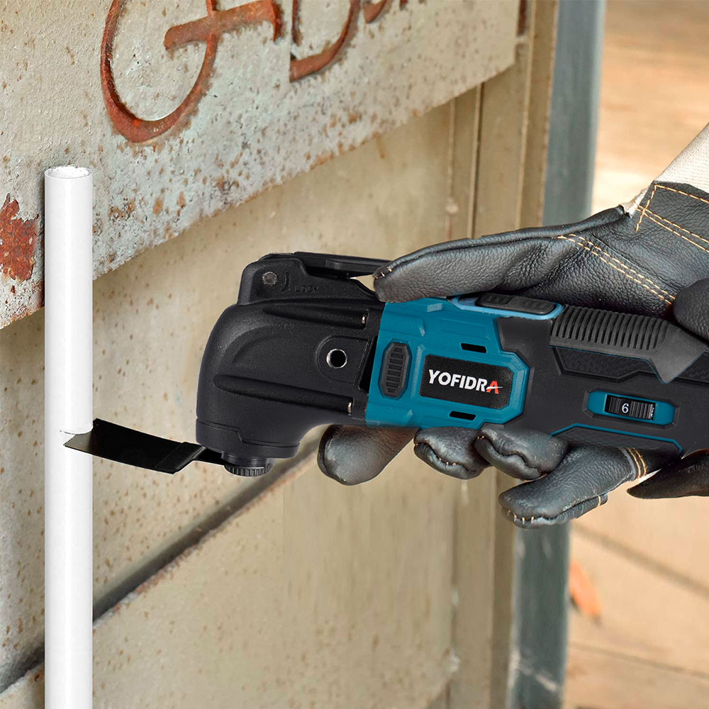 Makita – outil multifonction oscillant sans balais, 6 engrenages, électrique, sans fil, pour la décoration de la maison, batterie 18V