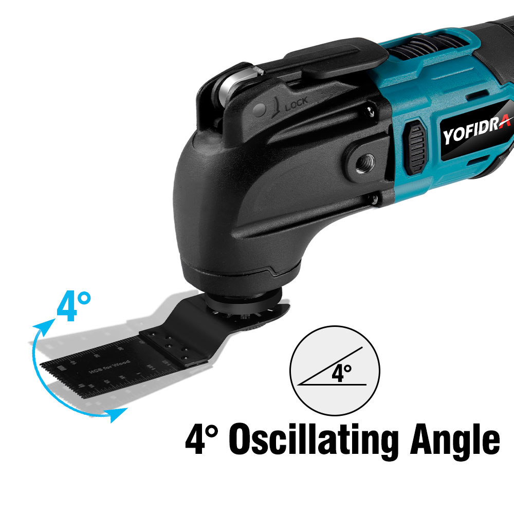 Makita – outil multifonction oscillant sans balais, 6 engrenages, électrique, sans fil, pour la décoration de la maison, batterie 18V