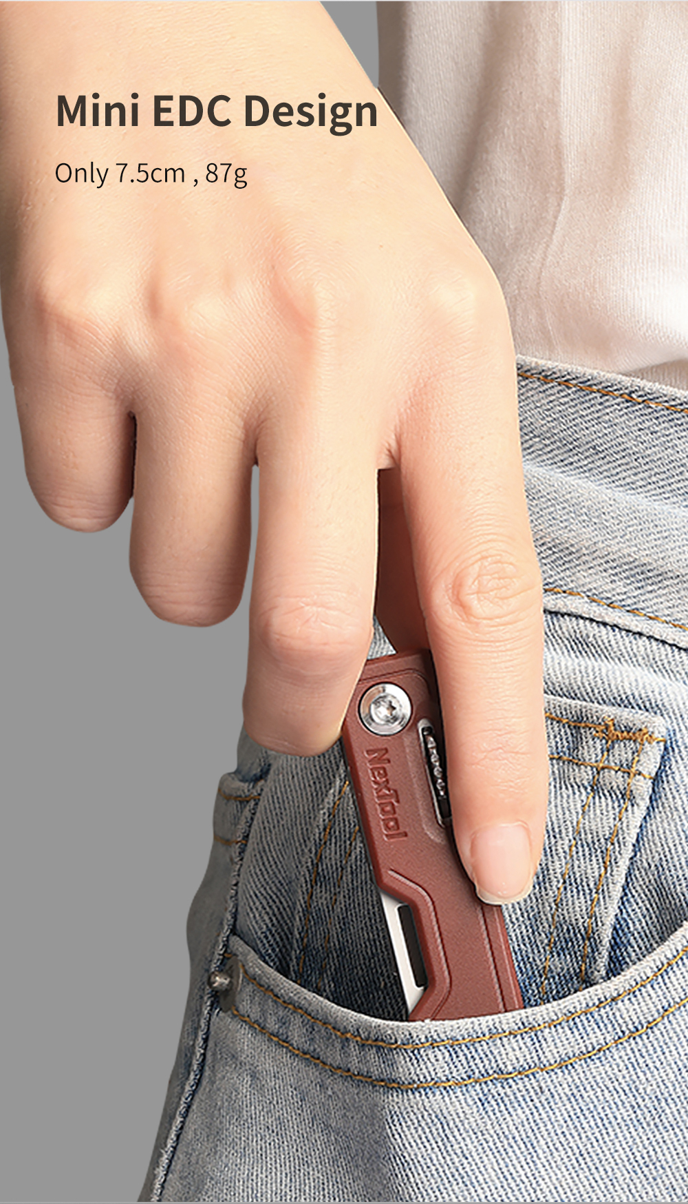 Nextool couteau ciseaux multifonctions 10 en 1, outils, déballage, tournevis, outil de Camp de fruits pliants, Clip de survie en plein air, coupe tranchante