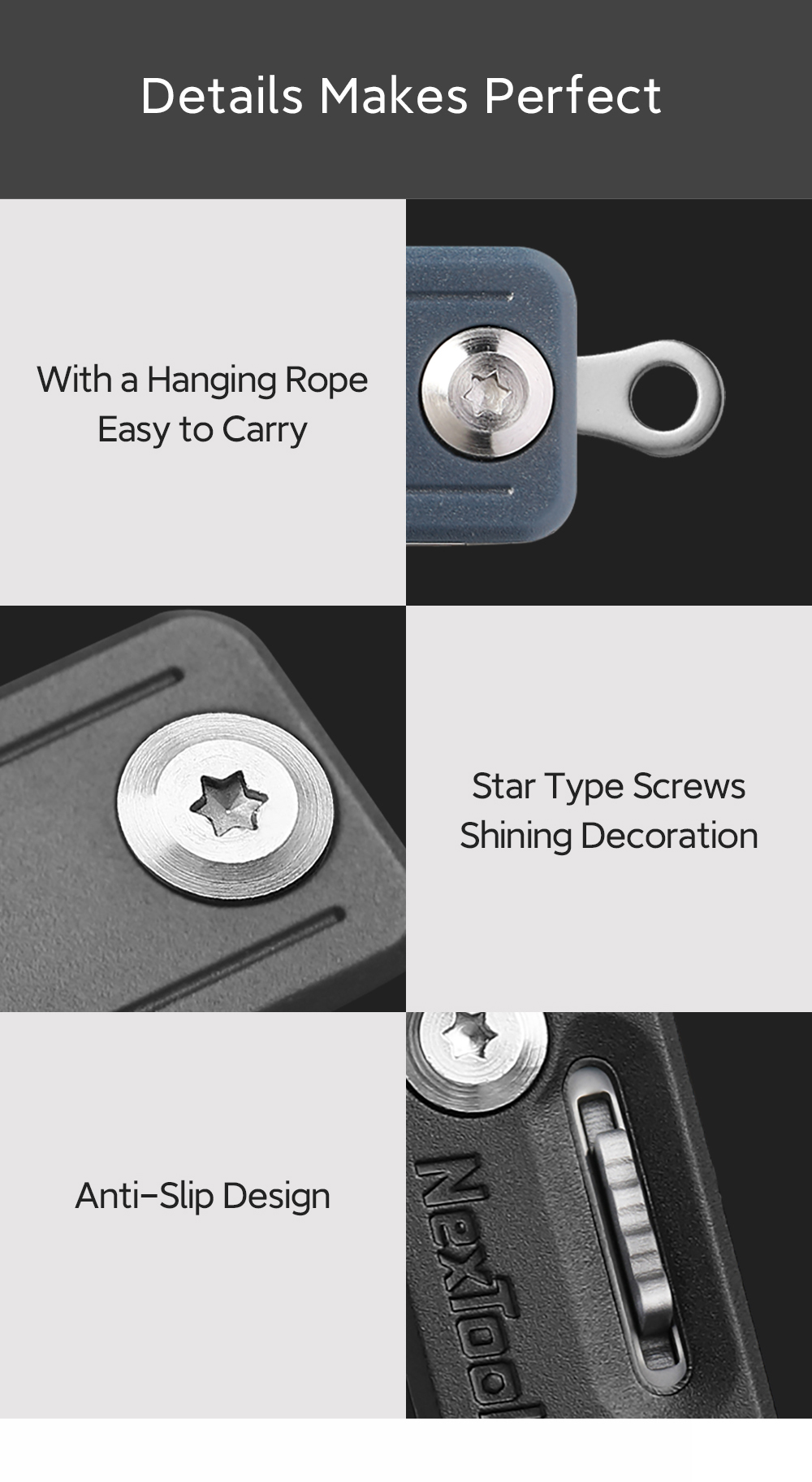 Nextool couteau ciseaux multifonctions 10 en 1, outils, déballage, tournevis, outil de Camp de fruits pliants, Clip de survie en plein air, coupe tranchante