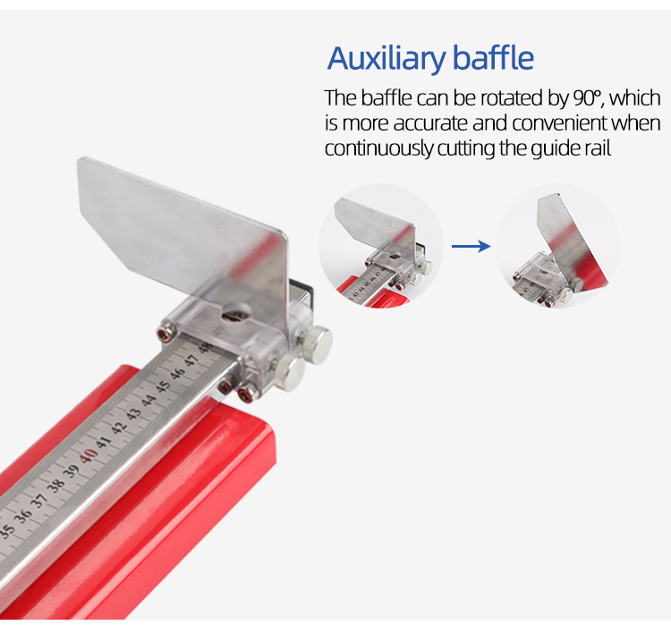Coupe-rail din multifonctionnel, outil de coupe sur rail din, coupe facile avec jauge de mesure