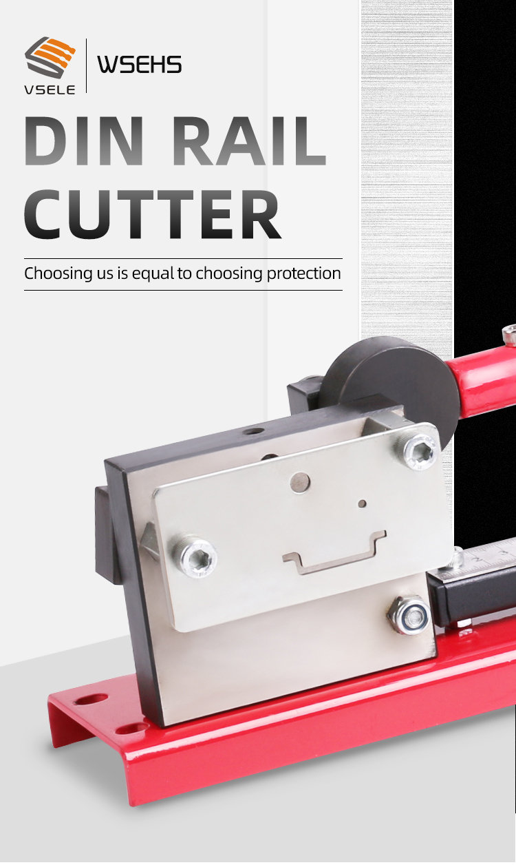 Coupe-rail din multifonctionnel, outil de coupe sur rail din, coupe facile avec jauge de mesure
