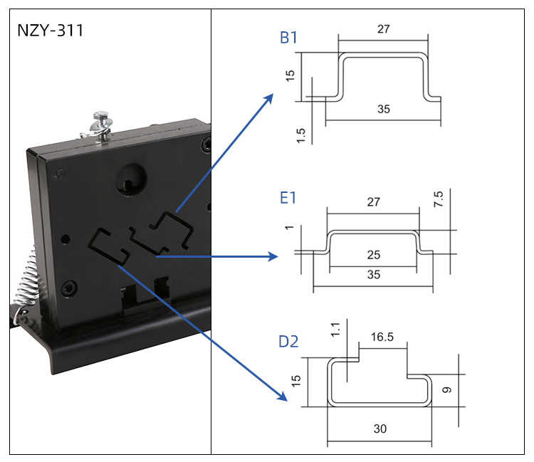 Coupe-rail din multifonctionnel, outil de coupe sur rail din, coupe facile avec jauge de mesure