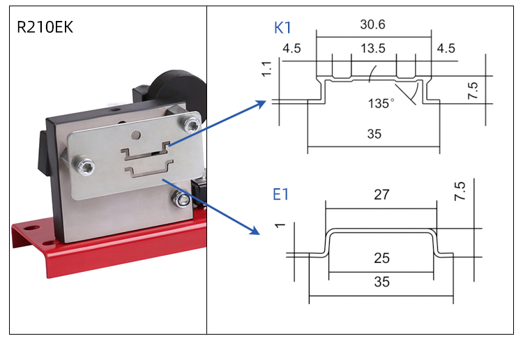 Coupe-rail din multifonctionnel, outil de coupe sur rail din, coupe facile avec jauge de mesure