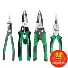 LAOA pince électricien multifonctionnelle pince à Long nez pince à dénuder les fils coupe-câble outils à main de sertissage de terminaux