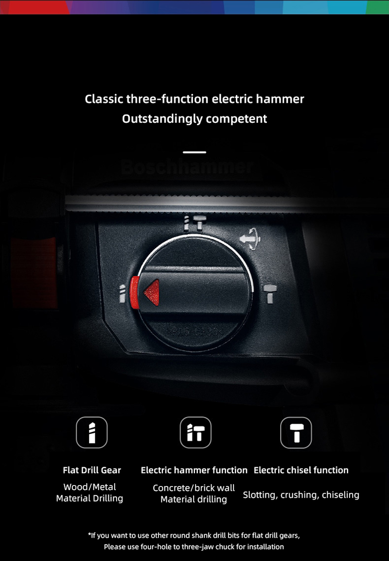 Bosch perceuse à percussion professionnelle sans balais, marteau rotatif, perforateur sans fil GBH180, outils électriques multifonctionnels