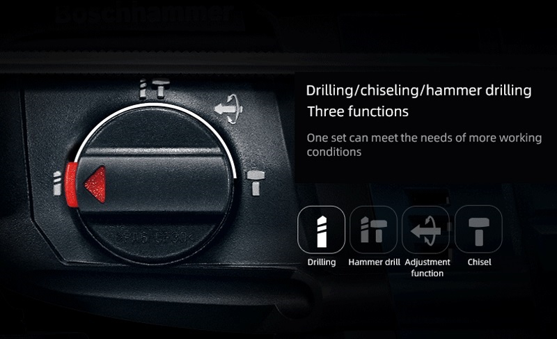 Bosch perceuse à percussion professionnelle sans balais, marteau rotatif, perforateur sans fil GBH180, outils électriques multifonctionnels