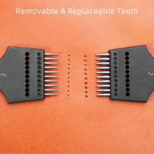 Tête aiguisée WUTA fer à aiguiser remplaçable poinçon rond amovible pour l'artisanat du cuir ciseau bricolage outils pour le cuir