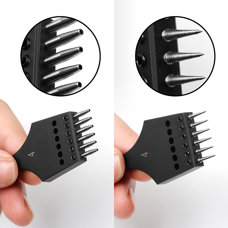 Tête aiguisée WUTA fer à aiguiser remplaçable poinçon rond amovible pour l'artisanat du cuir ciseau bricolage outils pour le cuir Tête aiguisée WUTA fer à aiguiser remplaçable poinçon rond amovible pour l'artisanat du cuir ciseau bricolage outils pour le cuir