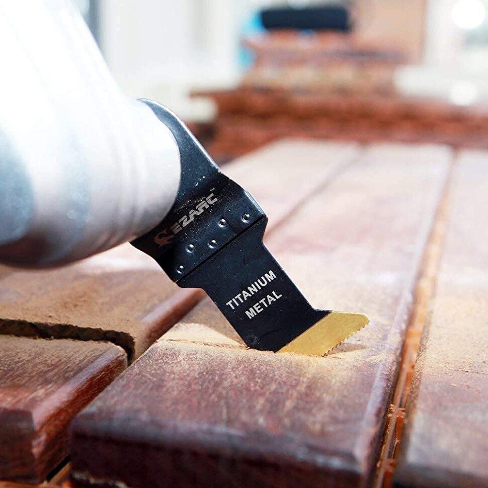 EZARC – lames de scie oscillantes en titane, accessoire d'outil oscillant, outil multifonctionnel pour couper le bois, les clous en plastique, 3/6/9 pièces