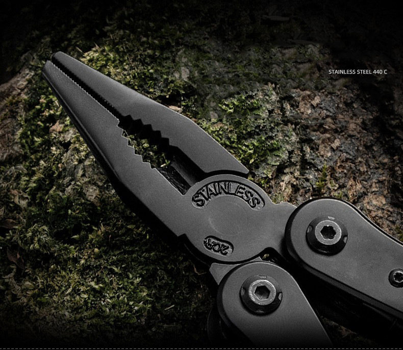 Pince à outils combinée en acier inoxydable, couteau Portable pliable multifonctionnel, coupe-fil, tournevis, matériel de Camping de plein air