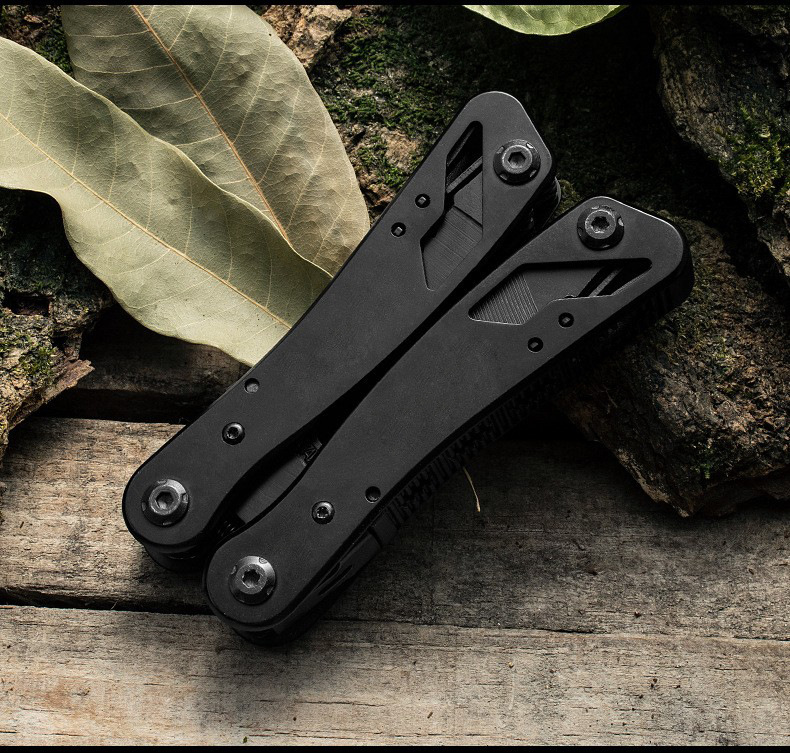 Pince à outils combinée en acier inoxydable, couteau Portable pliable multifonctionnel, coupe-fil, tournevis, matériel de Camping de plein air