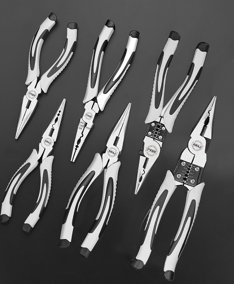 AIRAJ – pince à fil multifonctionnelle, diagonale universelle, nez aiguille, outils de quincaillerie, coupe-fil universel, dénudeur de fil