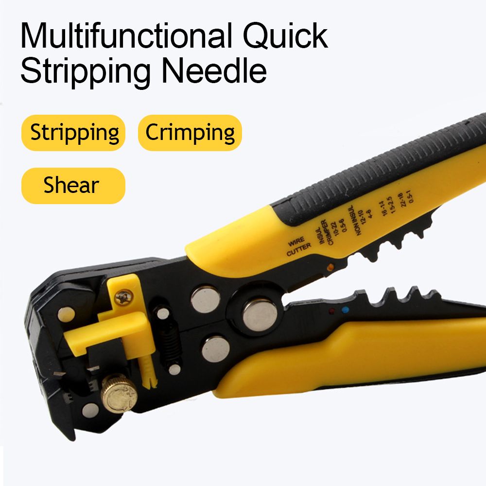Pince à dénuder multifonctionnelle, utilisée pour la coupe de câble, borne à sertir 0.2 – 6.0 mm², outil à main automatique de marque de haute précision