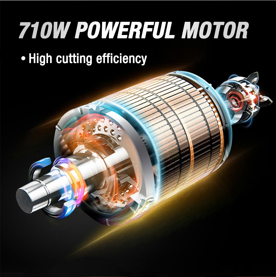 WORKPRO – Mini scie circulaire électrique 750W, outils électriques multifonctions avec lame TCT et lame en diamant