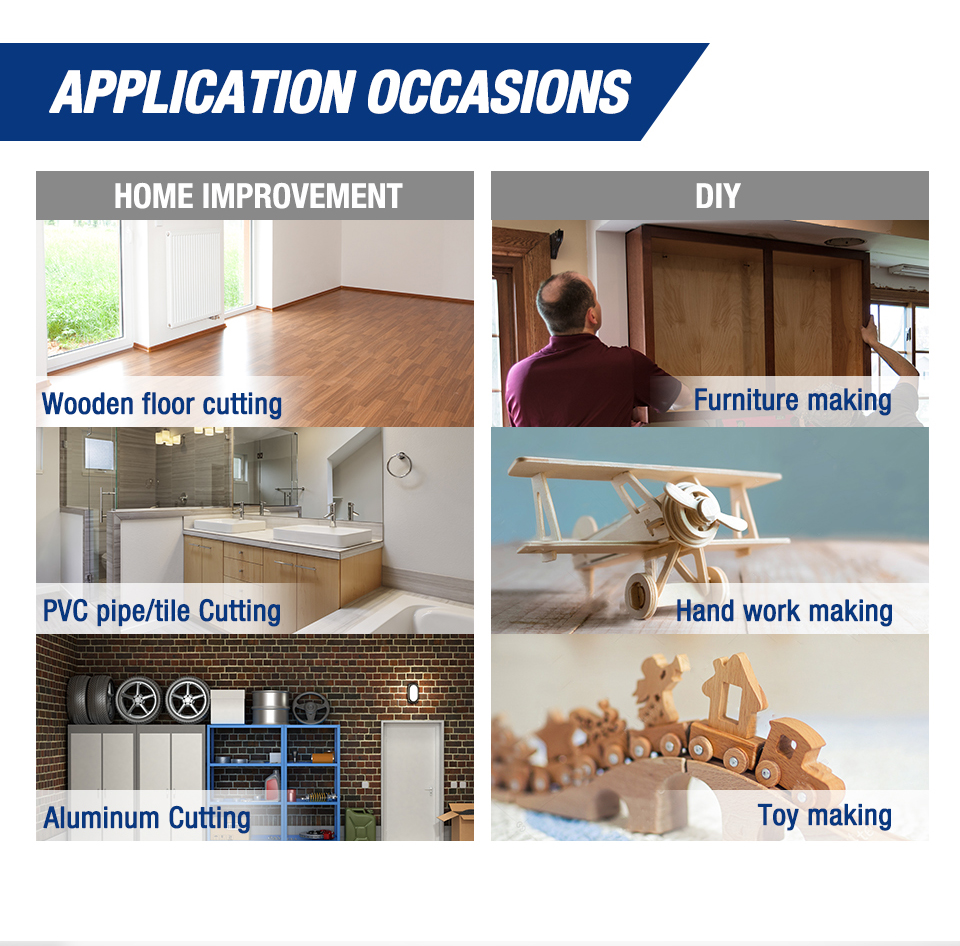 WORKPRO – Mini scie circulaire électrique 750W, outils électriques multifonctions avec lame TCT et lame en diamant