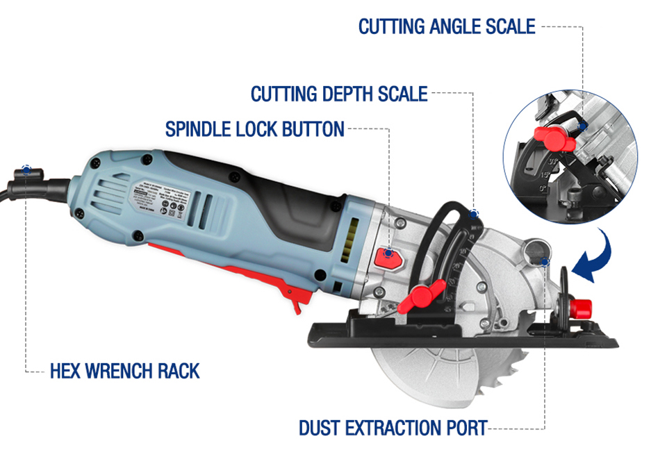 WORKPRO 750W Mini scie