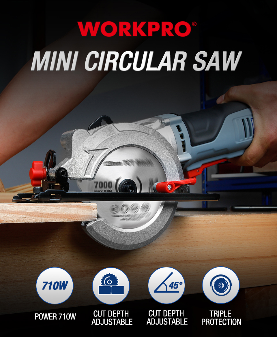 WORKPRO 750W Mini scie