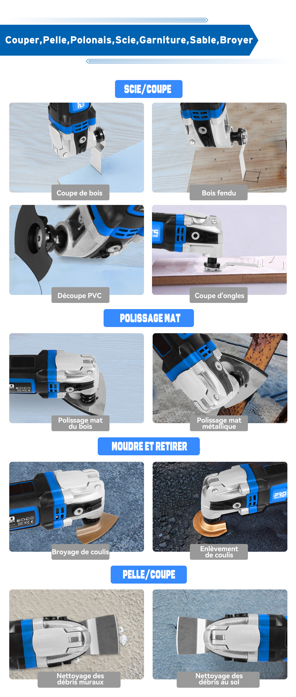 outil multifonction outil multifonction oscillant vitesse variable réparateur outils décoration d'intérieur outils électriques électrique maison DIY Scie par PROSTORMER