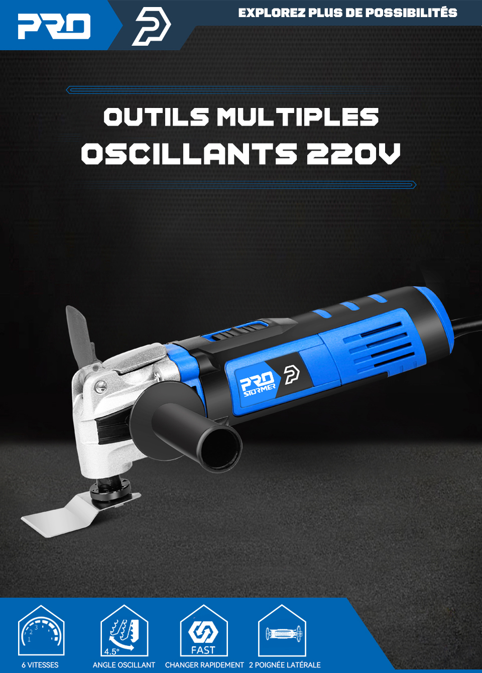 outil multifonction outil multifonction oscillant vitesse variable réparateur outils décoration d'intérieur outils électriques électrique maison DIY Scie par PROSTORMER