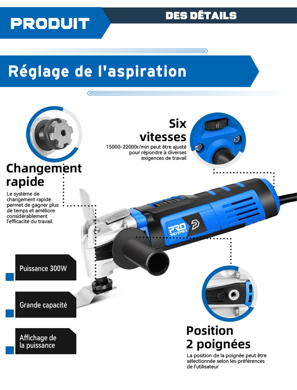 outil multifonction outil multifonction oscillant vitesse variable réparateur outils décoration d'intérieur outils électriques électrique maison DIY Scie par PROSTORMER